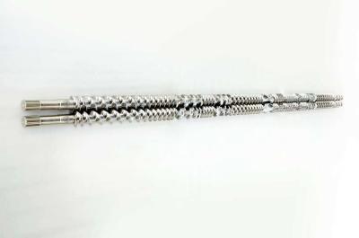 China Twin Screw Extruder Granulator Accessories Meshing Covey Screw Parts Van 12 mm - 300 mm Te koop