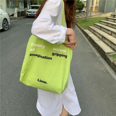 China High Quality Summer Canvas Tote Bags 2022 Fashion Hot Selling Casual Letter Large All Match Handbags Bags Women Ladies Wholesale Handbags for sale