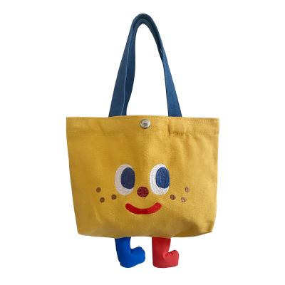 China High Quality 2023 Fashion Cute Colorful Girl Mobile Phone Clips Shopping Bag Lunch Handbag Canvas Messenger Children Shoulder Bag For Children for sale