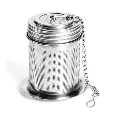 China Modern Simplicity Tea Strainer Kitchen Pot Soup Flavor Treasure Treasure Single Cylindrical Tea Ball Infuser for sale