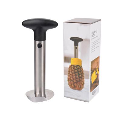 China Kitchen Supplies Manual Stainless Steel Pineapple Peeler Hollow Puncher Multifunctional Slicer Cutting Machine Tools for sale