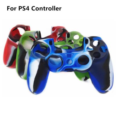 China Protective Camouflage Joystick Soft Silicon Cover Case for PS4 Controller for sale