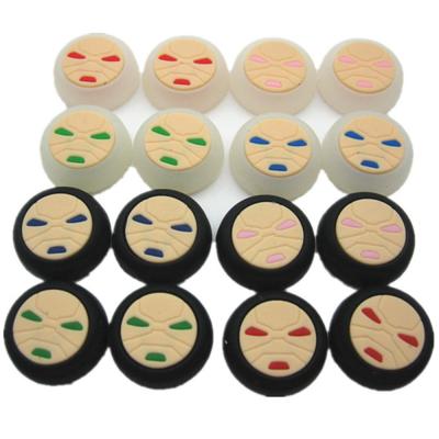 China Face Pattern Silicon Thumbstick Thumb Grip Stick Joystick Cap Cover Case for PS4 Xbox one PS3 Xbox 360 Controller for sale