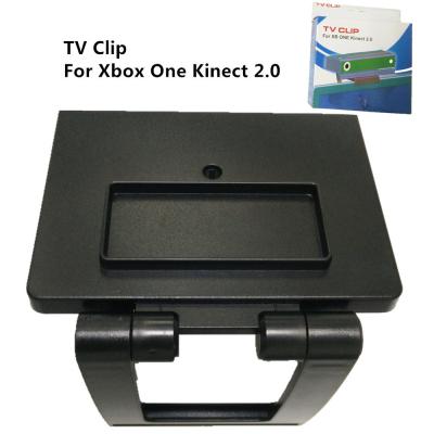 China Adjustable TV Clip Holder for Xbox One Kinet 2.0 Black color with Gift box package for sale