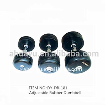 China Black Home Gym Exercise Adjustable Dumbbell/Dumbbell Set/2.5-60KG Rubber Coated Increase In 2.5kg for sale