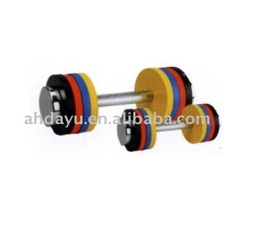 China Sports color dumbbell set for sale