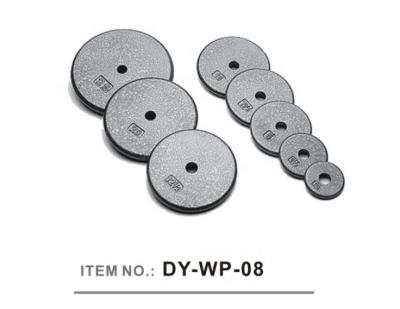 China Cast Iron Dumbbell Weight Plate Gray Hammertone for sale