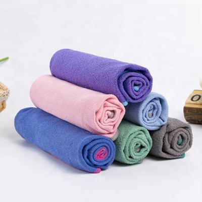 China Yoga Pilate Hot Yoga Mate Soft, Sweat Absorbent, Bikram Yoga Mat Size Towel Dye, Non-Slip Tie Blue & Pink | blue balance for sale