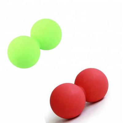 China Silicone Peanut Lacrosse Ball Mobility Myofascial Trigger Point Body Yoga Fitness Pain Release for sale