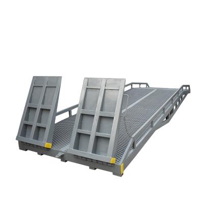 China Low Noise Mobile Ramp 10 Ton Mobile Electric Truck Warehouse Platform Yard Dock Container Adjustable Hydraulic Loading Ramps For Trucks Forklift for sale