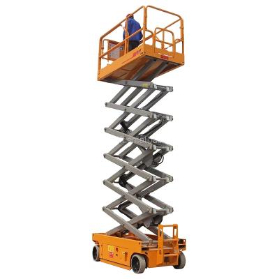 China High Platform 12m Lift 2021 Airplane Diversion Mobile Automatic Scissor Lift Automatic Electric Hydraulic Scissors Low Noise 46ft Battery Self Propelled for sale