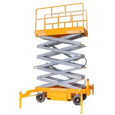 China Low Noise Portable Small Powered Mobile Electric Scissor Lift 8m-22m for sale