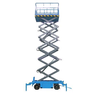 China High quality 4m scissor lift table platform electric stack scissor lift table work platform 6m 7m 8m 9m 10m 11m 12m 14m 15m16m 18m 20m 22m lifted 300kg for sale