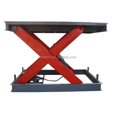 China Low Noise Cargo Lift 3 Meter Small Stationary Hydraulic Scissor Lift 5 Ton for sale