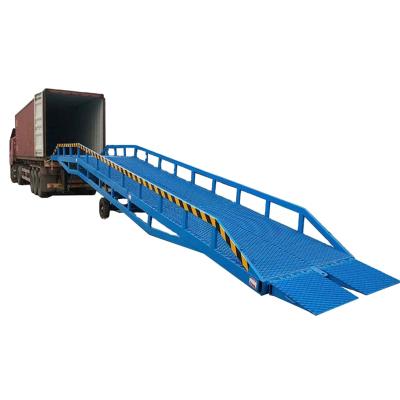 China Low Noise Yard Ramp 10 Ton Movable Adjustable Container Truck Forklift Dock Electric Hydraulic Dock Yard Ramp For Trailers for sale