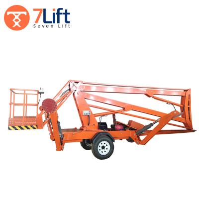 China Platform 360 Rotation 8m 10m 12m 14m 16m 18m Towable 20m Articulating Platform Man Lift Aerial Work Platform For Sale for sale