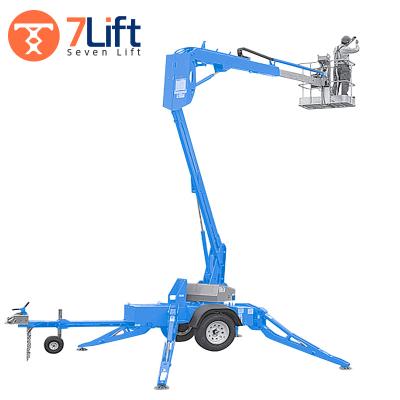 China Platform 360 Rotation Mobile 10m~16m Towable Telescopic Picker Boom Lift for sale