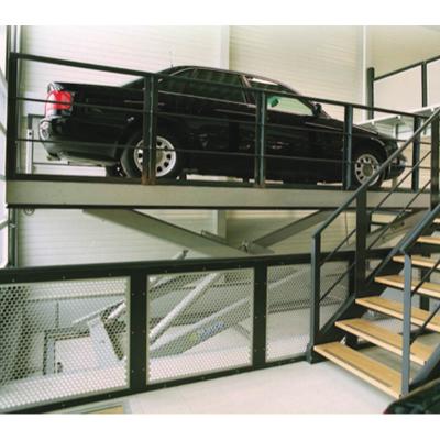 China Low noise and low price parking car lift 2ton mid rise scissor garage high quality hydraulic manual outdoor platform lift lift inground car in china for sale