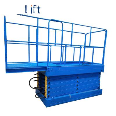 China One Floor Manual Hydraulic Wall Mounted Small Warehouse Floor Lift SevenLift Goods Lifter Home Floor Scissor Lift Low Noise Vertical Platform One Floor Lift for sale