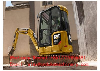 China Correa eslabonada de acero de alta calidad Mini Type Hydraulic Multifunction Excavator del CAT 302CR en venta