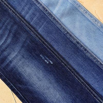 China Hot selling TWILL 11 oz cotton polyester lycra denim fabric for men and women jeans for sale