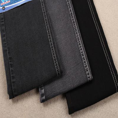 China X0054K-3 Good Colorfastness Black Denim 9oz Cotton Spandex With Elasticity for sale