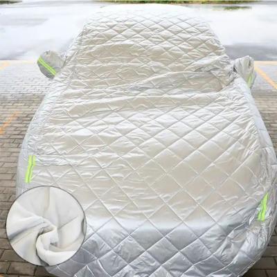 China Anti Sunlight & Factory Direct Universal Winter Snow Cover Car Aluminum Film Plus Cotton Padded Car Cover Winter Windshield Hail Snow for sale