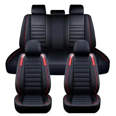 China Protect Original Seats Best Saling Car Seat Covers PU Leather Full Set Seat Covers Front Rear Seat Waterproof Cushion Cover Universal for sale