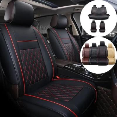 China Protect Original Seats PU Leather 5 Seats Recliner Cover For Universal Cars Front Rear Seat Protector Cushion Interior Styling Accessories for sale