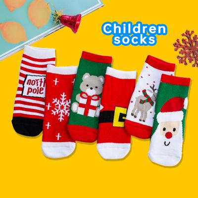 China Xmas Kids QUICK DRY Sublimation Felt Winter Knitted Red Pet Plus Size Velvet Thickened Novelty Cartoon Baby Cute Christmas Socks for sale