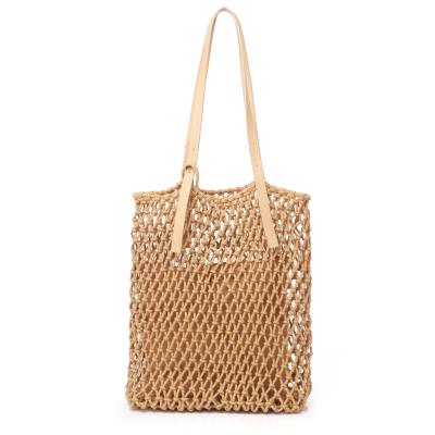 China Wholesale Luxury Bohemian Wooden Set Hollow Party Tote Women Straw Beach Bags Messenger Rose Raffia Handbag Wholesale Beach Rose for sale