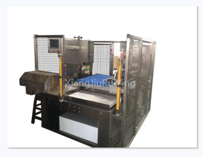 China Hotels 420B Commercial Frozen Meat Bone Saw Machine Automatic Frozen Beef Meat Cutting Machine With Double Knives for sale