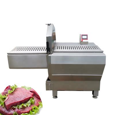 China Food Processing Industry Commercial Adjustable Meat Cutter 1-30mm Meat Steak Cutting Machine for sale