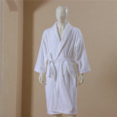 China White Bathrobe Cotton Bathrobe Luxury Hotel QUICK DRY Long Robe Fashion Design Guangzhou Manufacturer Robe for sale