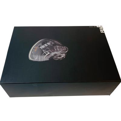 China Biodegradable Hot Sale Black Cardboard Box Magnetic Sleeve Gift Box for sale