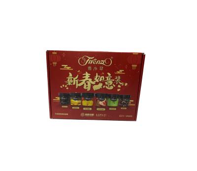 China BIODEGRADABLE Custom Printed Recycled Corrugated Food Gift Box Ice Cream Packaging Box With Plastic Handle for sale