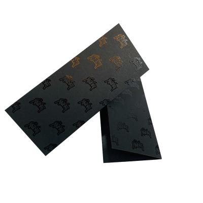 China Durable Customized Logo Gift Cards Black Hard Thick Paper Lamination Glossy UV Coated. for sale