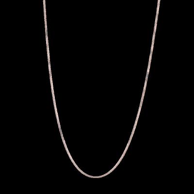 China Young Chain 925 Rose Gold Women Necklace Silver Popular Fashion Box Jewelry for sale