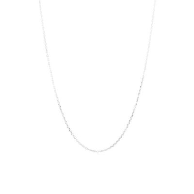 China Wholesale Fashion Young Lady Sterling Silver 925 Standard Platinum Silver Chain Accessory Necklace for sale