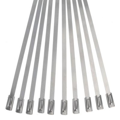 China Eco - Friendly SUS 304 Stainless Steel Cable Ties 316 Ball Self Locking Zip Ties High Tensile Strength Custom Length Available for sale