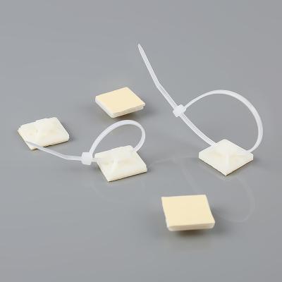 China Good Quality Eco-friendly Nylon Cable Tie Mounts Self Adhesive Tie Mounts for sale