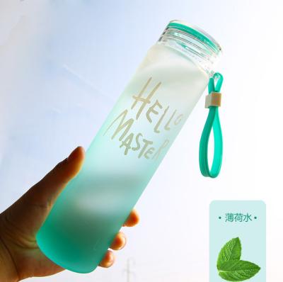 China New Fashion Style Viable Silicone Protective Sleeves Portable Drinking Glass Water Tea Bottle 17OZ BPA Free Food Grade 500ml for sale