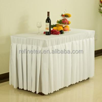 China Disposable Beautiful Place Decorative Table Skirt for sale