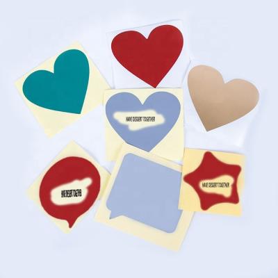 China Cambling Customized Love Heart Shaped Couples Date Scratch Cards for sale