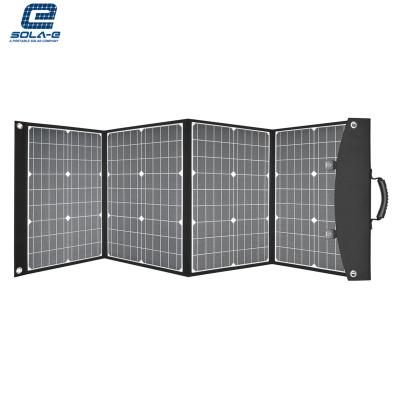 China High Quality Durable Mobile Phone ETFE Solar Panel Charger 120W Mono Folding Solar Panel With Charge Controller for sale