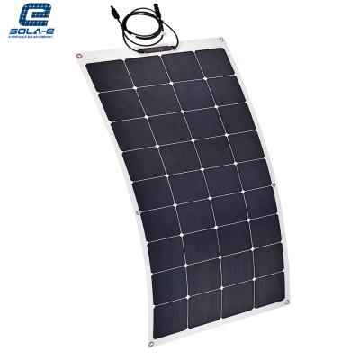 China Charging all kinds of 12V 12v 120w mono lightweight portable solar paneles flexible costos de solares de paneles du sunpower 100-120w batteries 12v 120w for outdoor power for sale