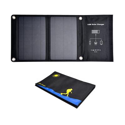 China Wholesale Price Charging Power Banks Foldable Solar Charger 14W Solar Panel Charger For Power Banks Portable Solar Panel for sale