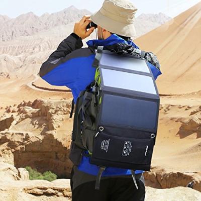 China Good Price 15W 5V Charging Mobile Phones Folding Backpack Solar Charger OEM Solar Charger For Camping for sale