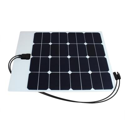 China Charging all kinds of celula solar de fotovoltaico module 50w solar power film batteries 12V etfe solar panel painel flexible solar panel flexible flexivel for sale