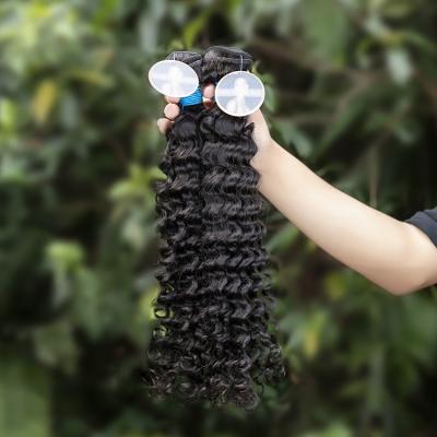 China Wholesale 12a Deep Wave Brazilian Hair Weave Double Pulled Vendor , Virgin Cuticle Aligned Hair Extension for sale